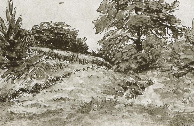Jean Francois Millet Landscape of wici